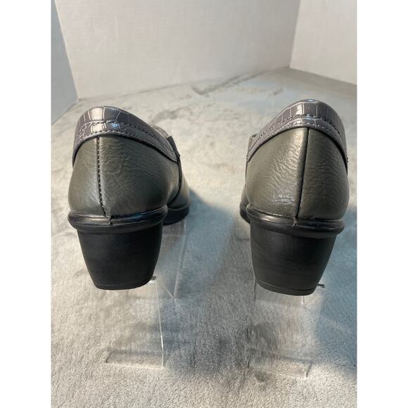 Easy Street Comfort Wave Gray Vegan Leather Shoes Size 6.5M - Picture 6 of 8